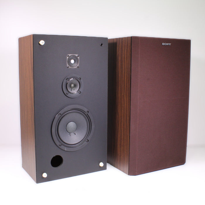 Sony SS-U350 2-Way Bass Reflex Floor Standing Speakers Wood Grain-Speakers-SpenCertified-vintage-refurbished-electronics