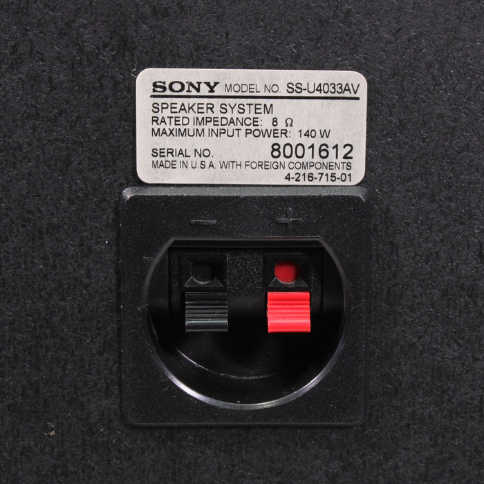 Sony SS-U4033AV 2-Way Bookshelf Speaker Pair Ported (1998)-Speakers-SpenCertified-vintage-refurbished-electronics