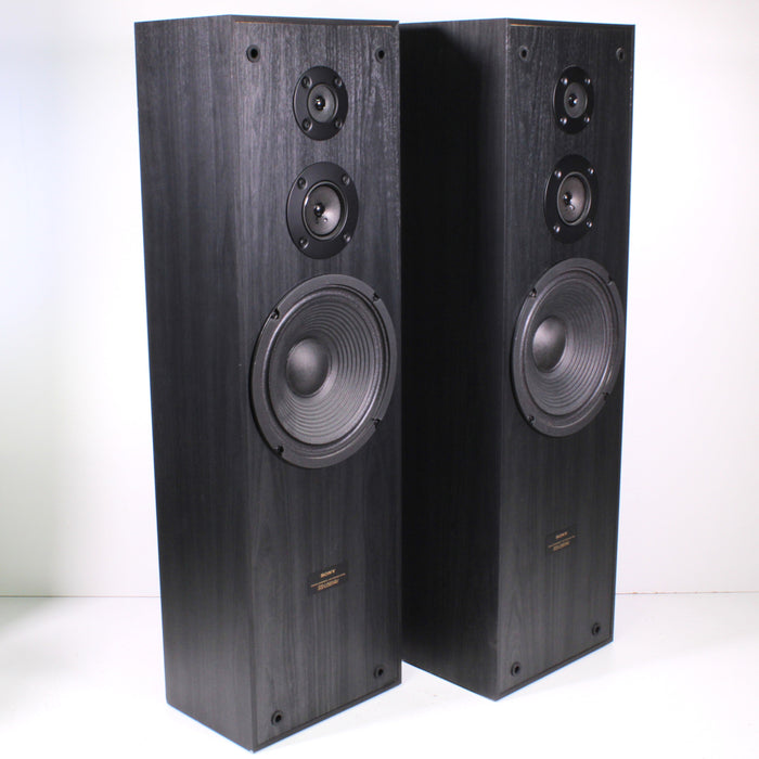 Sony SS-U561AV 3-Way Tower Speaker Pair Acoustic Suspension Ohms 200 Watts