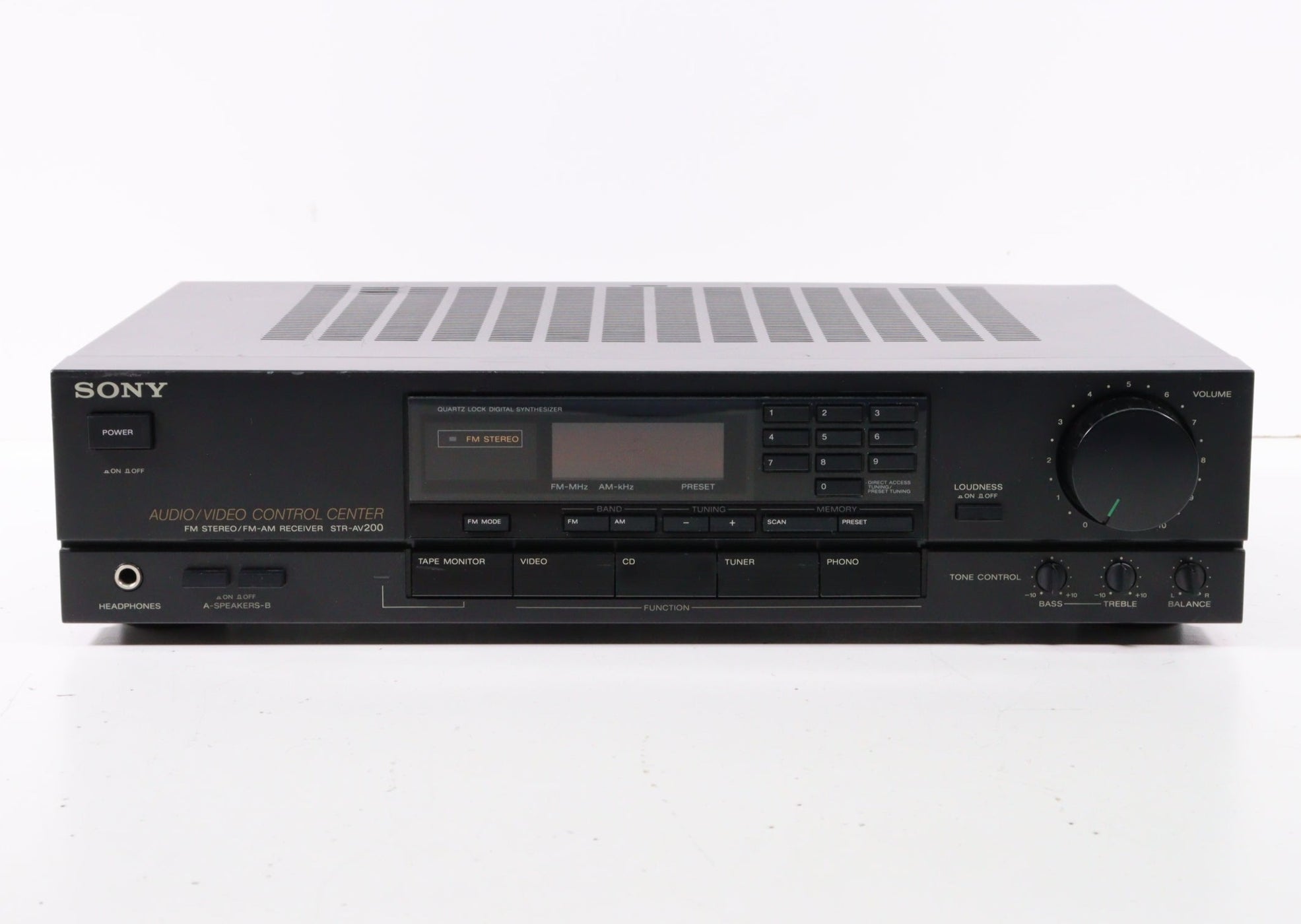 Sony STR-AV200 AV Control Center FM Stereo FM/AM Receiver with Quartz ...