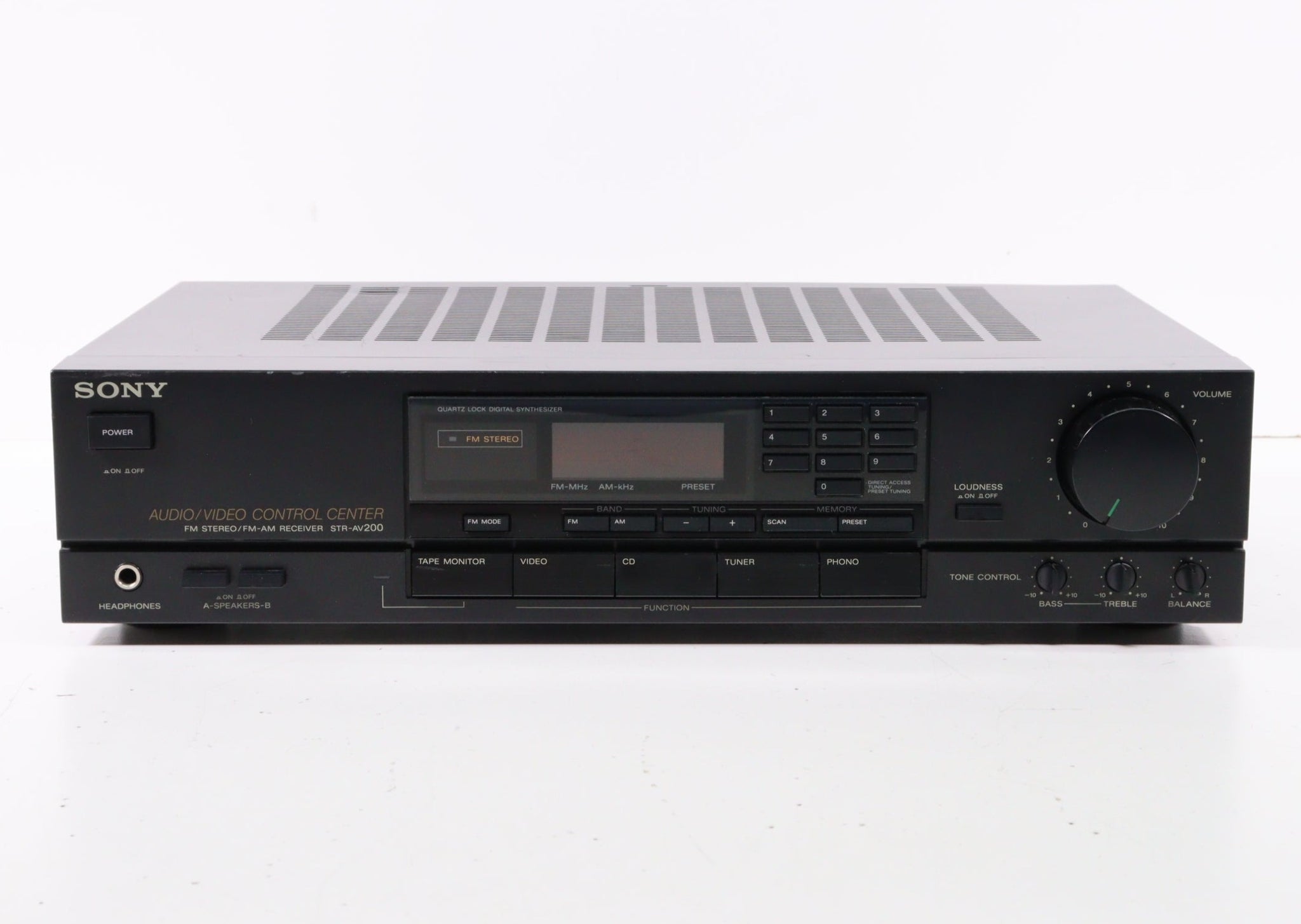 Sony STR-AV200 AV Control Center FM Stereo FM/AM Receiver with Quartz