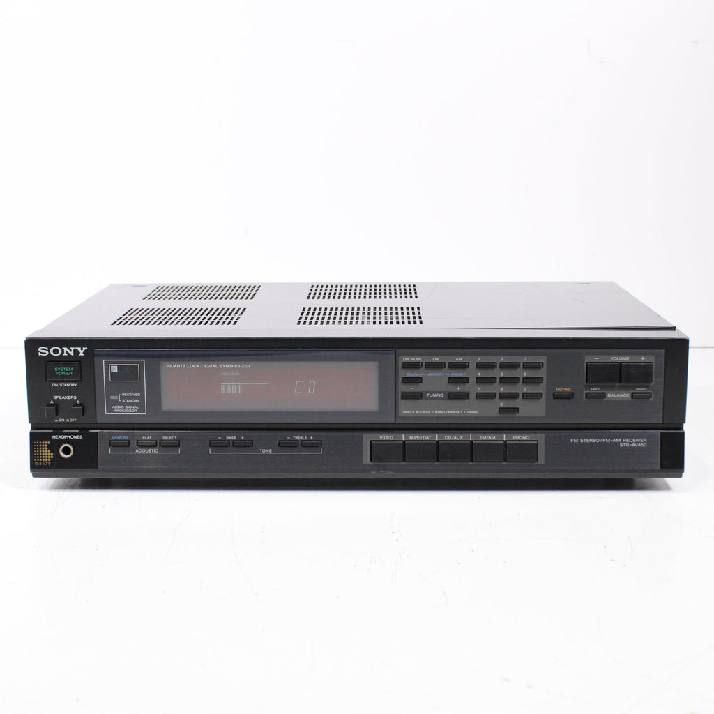 Sony STR-AV450 Vintage AM FM Stereo Receiver with Quartz Lock (NO REMO