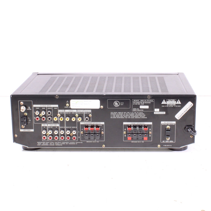 Sony STR-DE425 AM/FM Stereo Receiver Dolby Pro Logic 5.1-Channel Input (1998) NO REMOTE-Audio Receivers-SpenCertified-vintage-refurbished-electronics
