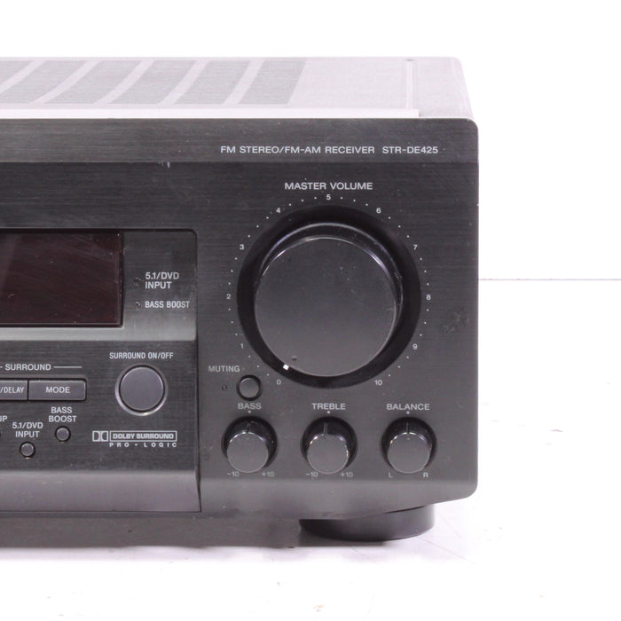 Sony STR-DE425 AM/FM Stereo Receiver Dolby Pro Logic 5.1-Channel Input (1998) NO REMOTE-Audio Receivers-SpenCertified-vintage-refurbished-electronics