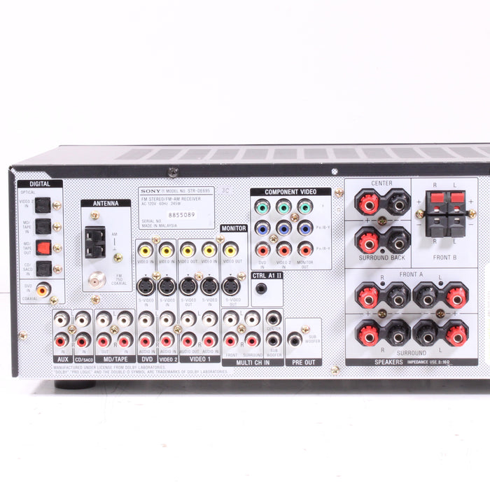 Sony STR-DE695 Receiver Audio/Video Multi-Channel Digital Optical AM/FM Radio S-Video-Audio & Video Receivers-SpenCertified-vintage-refurbished-electronics