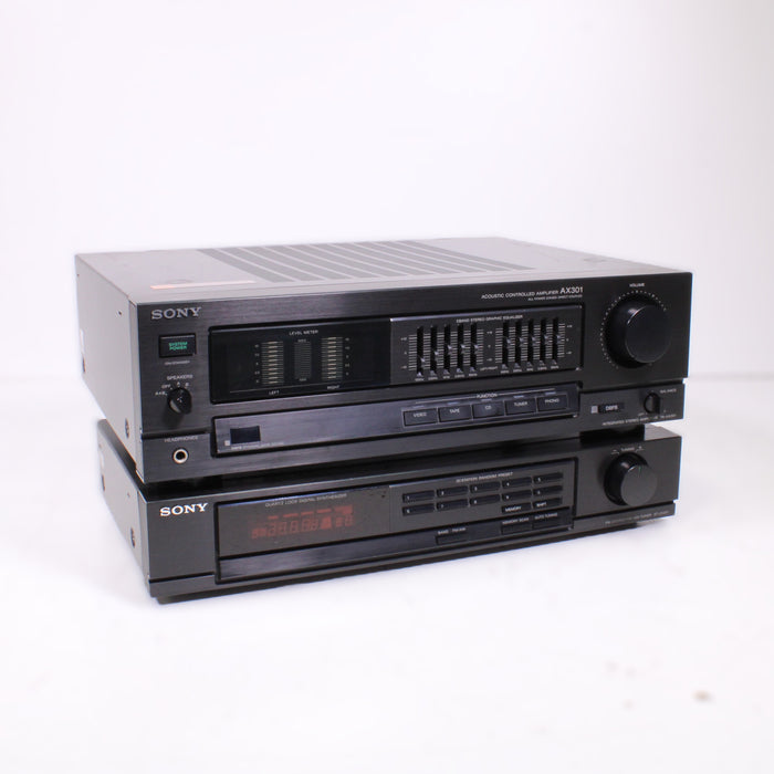 Sony TA-AX301 Integrated Amplifier w/ Phono + Sony ST-JX301 AM/FM Tuner Stereo Component Bundle-Stereo Tuner-SpenCertified-vintage-refurbished-electronics
