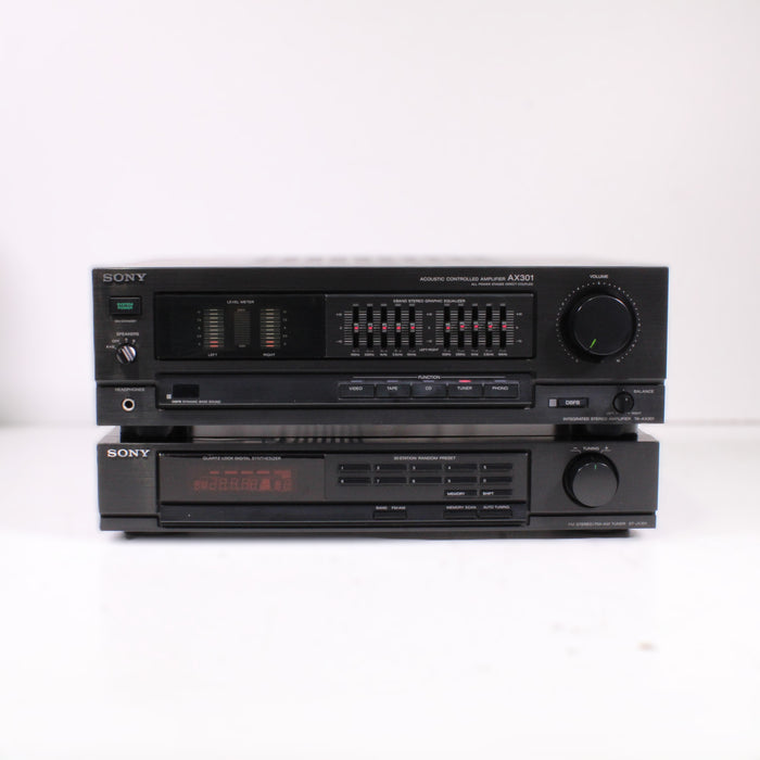 Sony TA-AX301 Integrated Amplifier w/ Phono + Sony ST-JX301 AM/FM Tuner Stereo Component Bundle-Stereo Tuner-SpenCertified-vintage-refurbished-electronics