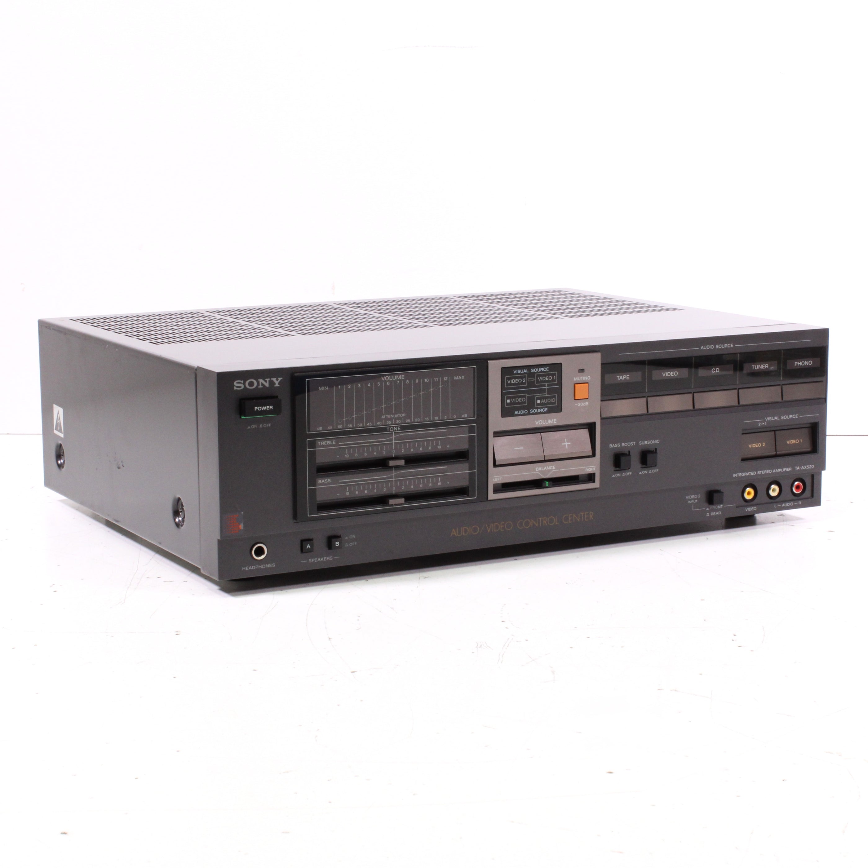 Sony TA-AX520 Integrated Stereo Amplifier AV Control Center (1986 ...