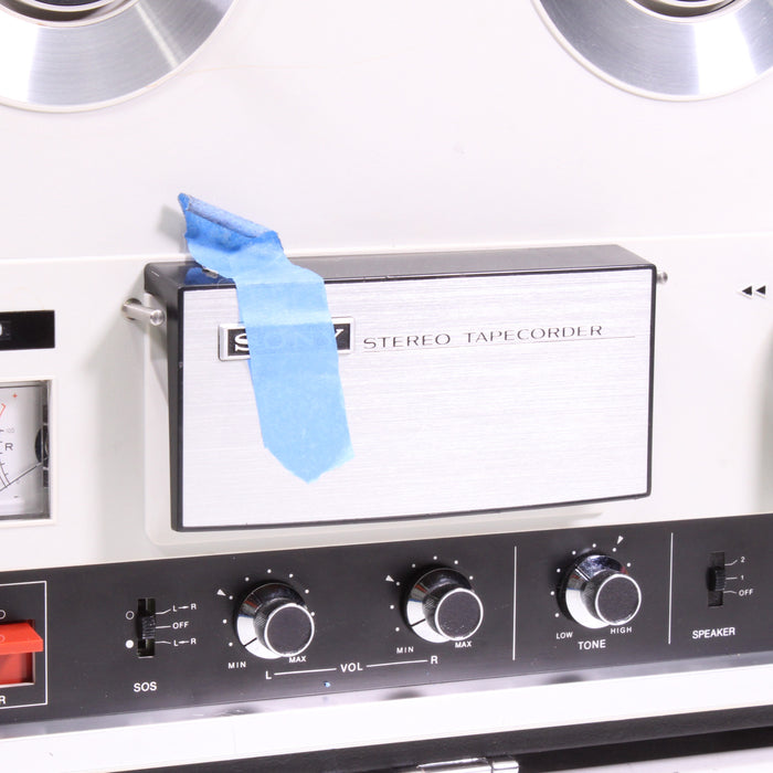 Sony TC-252 Four Track Stereo Reel to Reel Tape Recorder Portable System (1971-72)-Reel-to-Reel Tape Players & Recorders-SpenCertified-vintage-refurbished-electronics