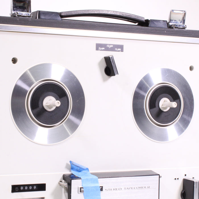 Sony TC-252 Four Track Stereo Reel to Reel Tape Recorder Portable System (1971-72)-Reel-to-Reel Tape Players & Recorders-SpenCertified-vintage-refurbished-electronics