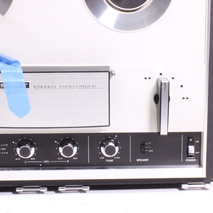 Sony TC-252 Four Track Stereo Reel to Reel Tape Recorder Portable System (1971-72)-Reel-to-Reel Tape Players & Recorders-SpenCertified-vintage-refurbished-electronics