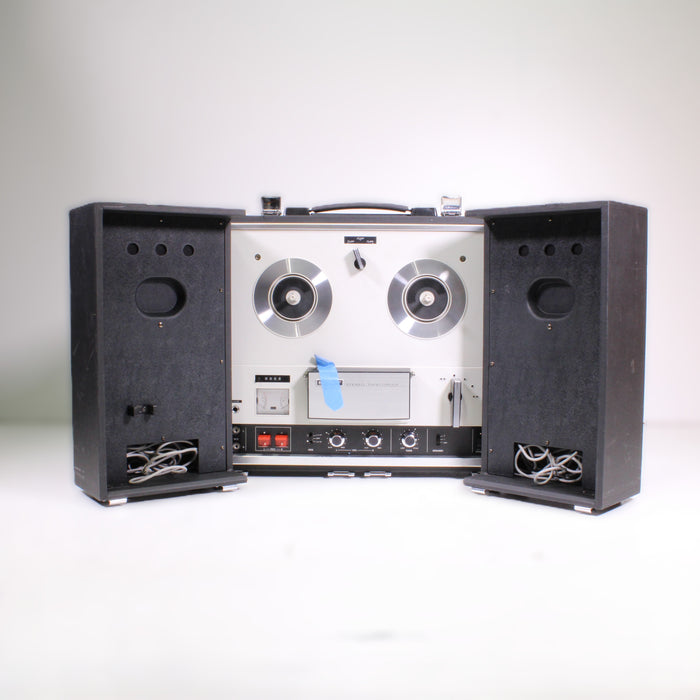 Sony TC-252 Four Track Stereo Reel to Reel Tape Recorder Portable System (1971-72)-Reel-to-Reel Tape Players & Recorders-SpenCertified-vintage-refurbished-electronics