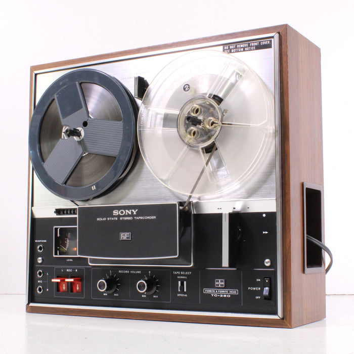 Sony TC-280 3-Head Reel-to-Reel Solid State Stereo Tape Recorder (1973)-Reel-to-Reel Tape Players & Recorders-SpenCertified-vintage-refurbished-electronics