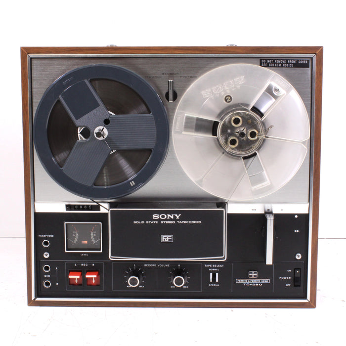 Sony TC-280 3-Head Reel-to-Reel Solid State Stereo Tape Recorder (1973)-Reel-to-Reel Tape Players & Recorders-SpenCertified-vintage-refurbished-electronics