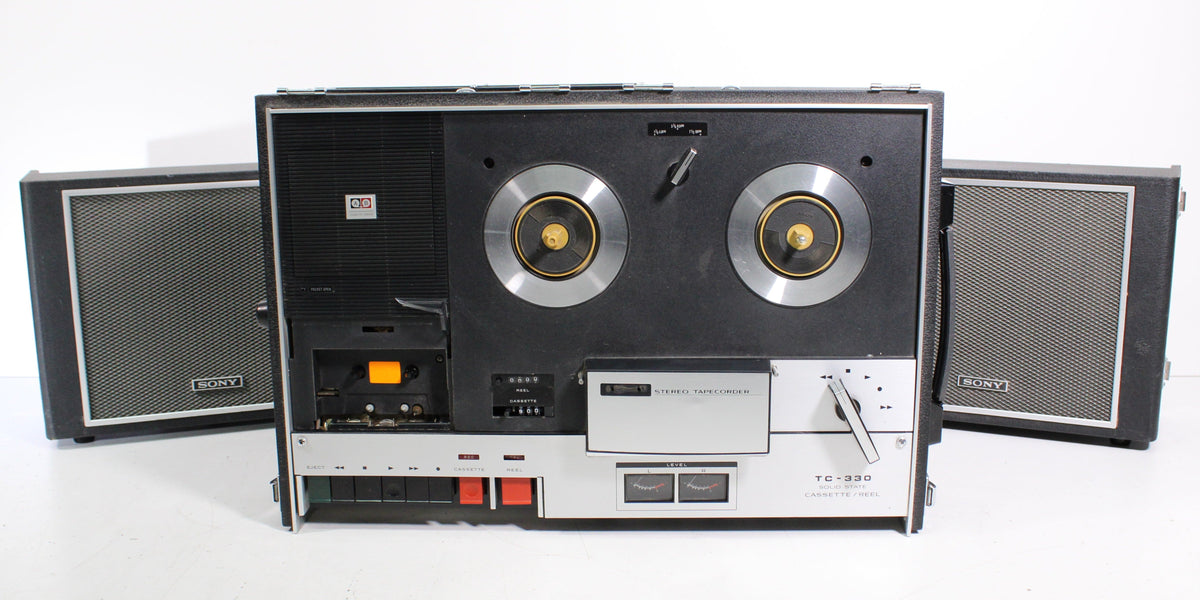 Sony TC-330 Reel-to-Reel and Cassette Player Tapecorder with Detachable  Speakers (AS IS)