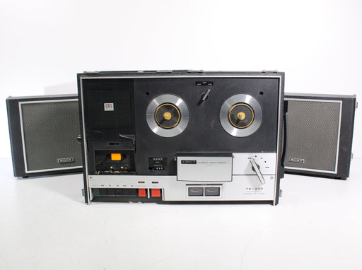 Sony TC-330 Reel-to-Reel and Cassette Player Tapecorder with Detachable Speakers (AS IS)-Reel-to-Reel Tape Players & Recorders-SpenCertified-vintage-refurbished-electronics
