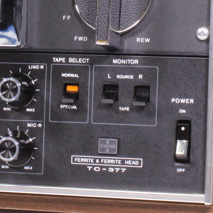 Sony TC-377 3-Head 4-Track Stereo Reel-to-Reel Player Recorder-Reel-to-Reel Tape Players & Recorders-SpenCertified-vintage-refurbished-electronics