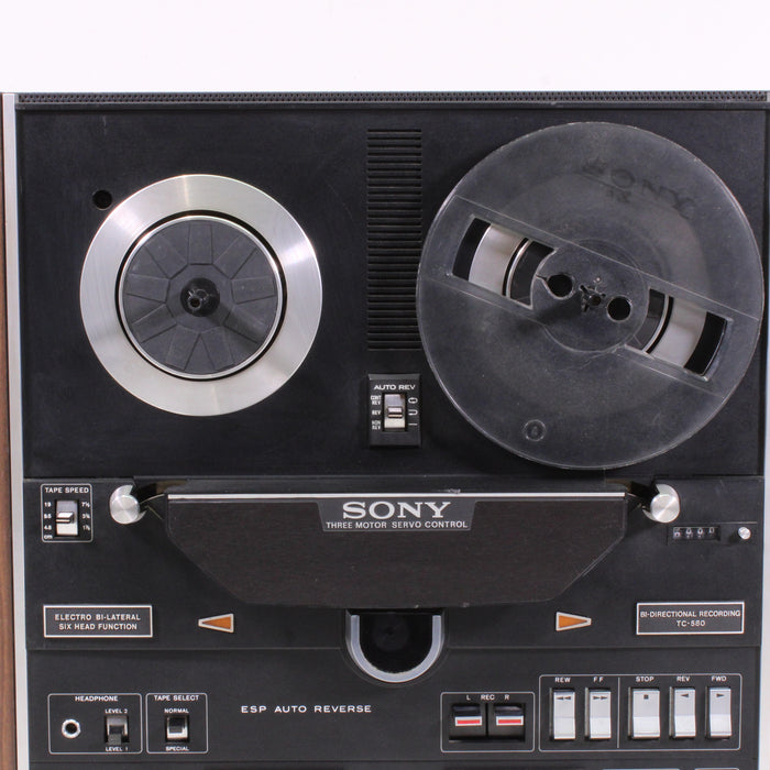 Sony TC-580 Bi-Lateral Six Head Stereo Tapecorder (1971-74)-Reel-to-Reel Tape Players & Recorders-SpenCertified-vintage-refurbished-electronics