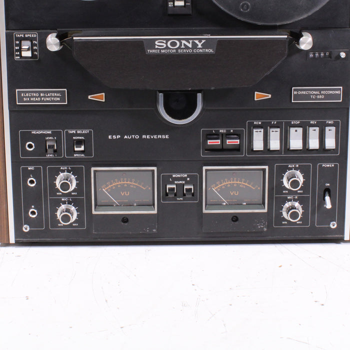 Sony TC-580 Bi-Lateral Six Head Stereo Tapecorder (1971-74)-Reel-to-Reel Tape Players & Recorders-SpenCertified-vintage-refurbished-electronics