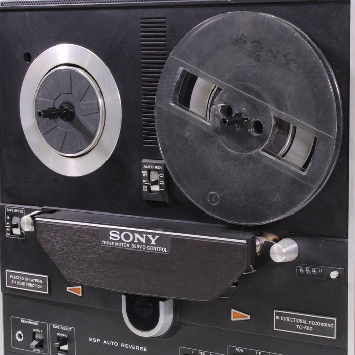 Sony TC-580 Bi-Lateral Six Head Stereo Tapecorder (1971-74)-Reel-to-Reel Tape Players & Recorders-SpenCertified-vintage-refurbished-electronics