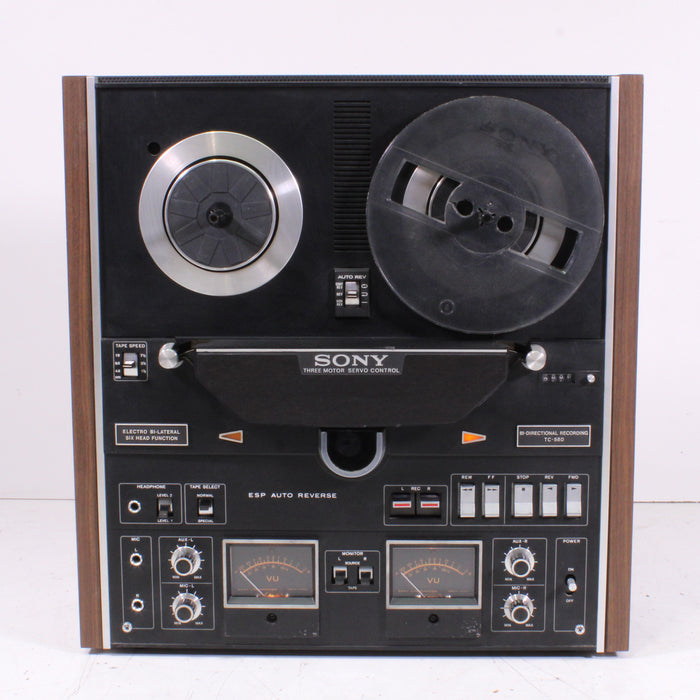 Sony TC-580 Bi-Lateral Six Head Stereo Tapecorder (1971-74)-Reel-to-Reel Tape Players & Recorders-SpenCertified-vintage-refurbished-electronics