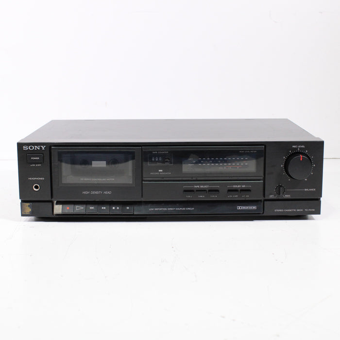 Sony TC-FX110 Single Stereo Cassette Deck Made in Japan (1989)-Cassette Players & Recorders-SpenCertified-vintage-refurbished-electronics