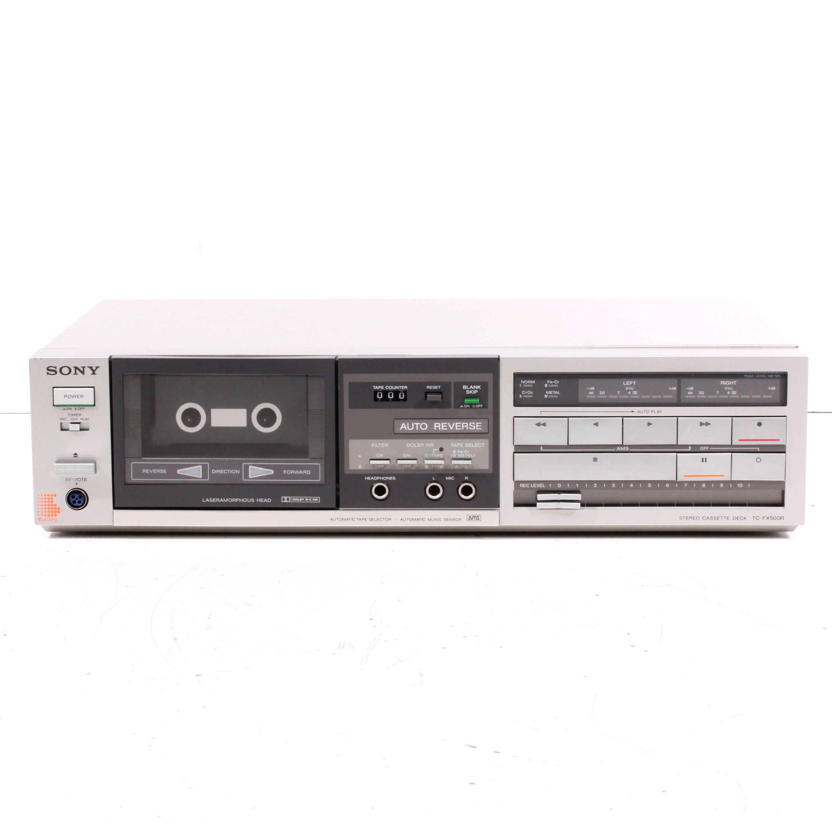 Sony TC-FX500R Stereo Cassette Deck AMS (1982) — SpenCertified