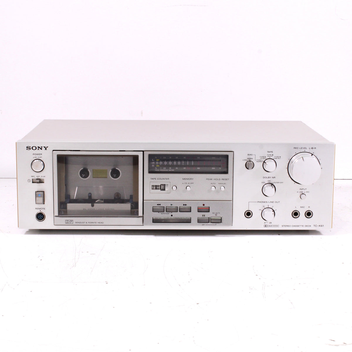Sony-TC-K61-Single-Cassette-