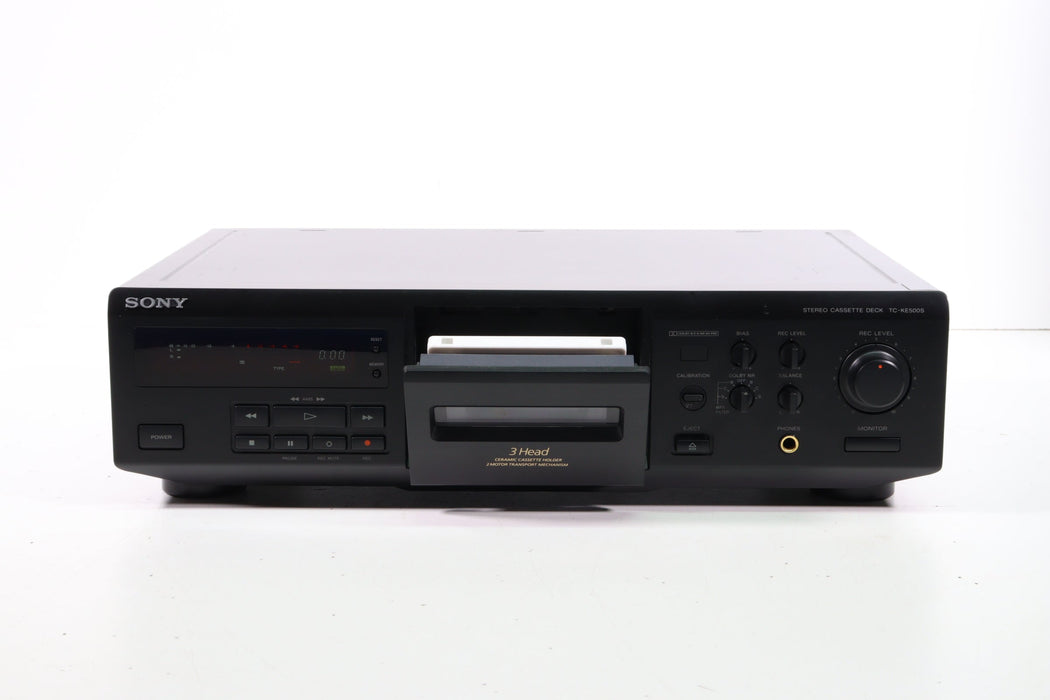 Sony TC-KE500S 3 Head Single Cassette Deck Player Recorder-Cassette Players & Recorders-SpenCertified-vintage-refurbished-electronics