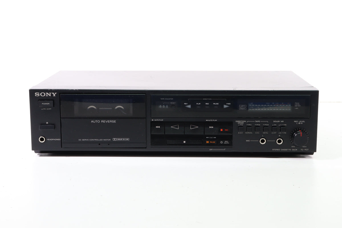 Sony TC-R37 Single Stereo Cassette Deck with Auto Reverse