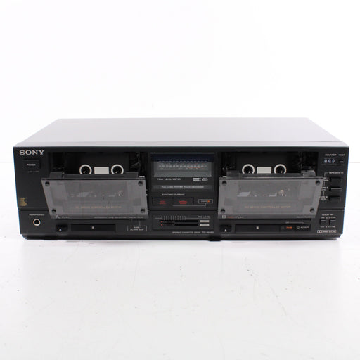 Sony TC-W550 Double Stereo Cassette Deck (1988)-Cassette Players & Recorders-SpenCertified-vintage-refurbished-electronics