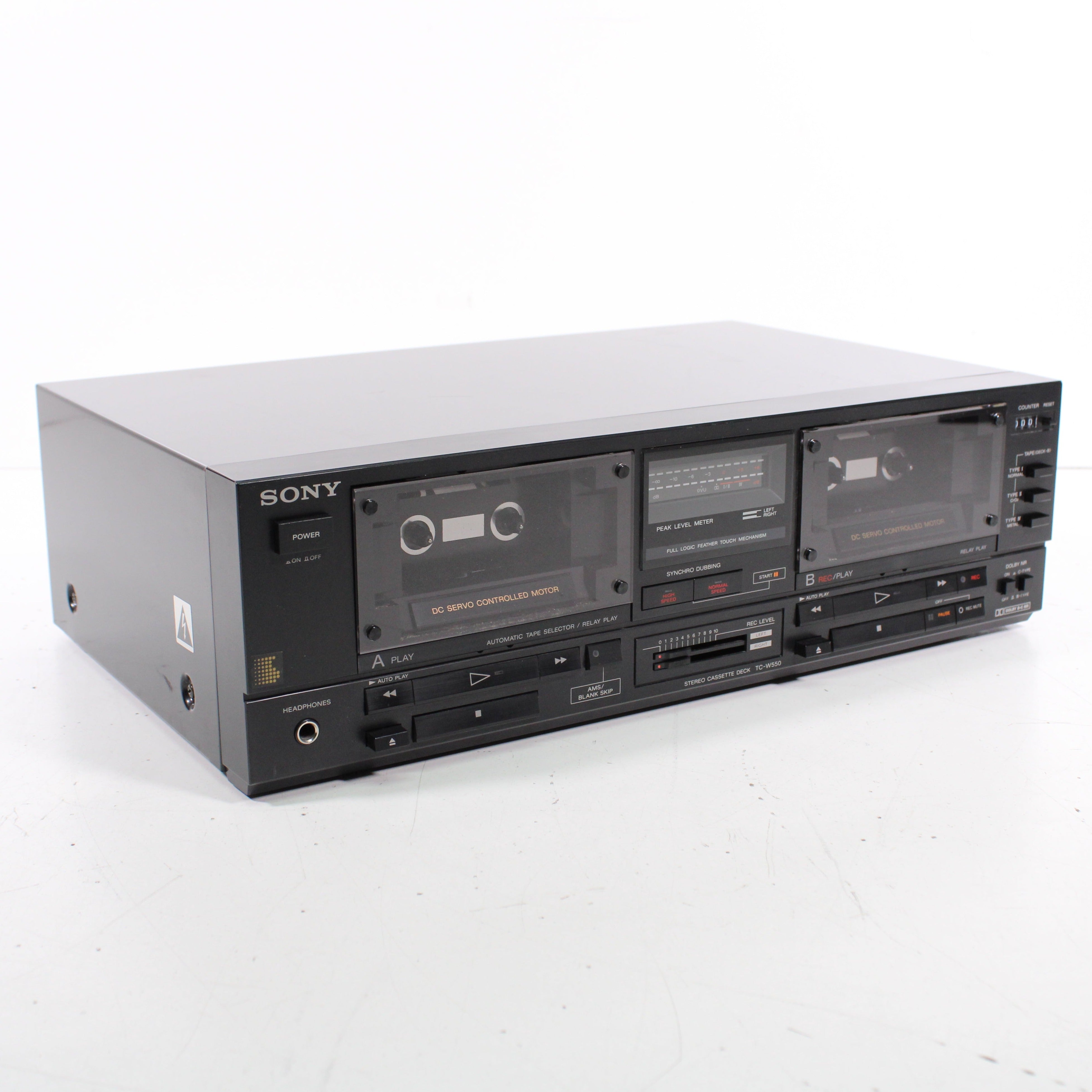 Sony TC-W550 Double Stereo Cassette Deck (1988)