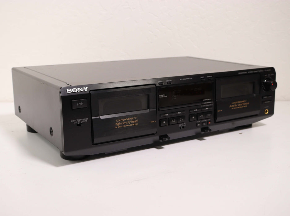 Sony TC-WE425 Dual Cassette Player Recorder Auto Reverse High Speed Dubbing Dolby B and C Noise Reduction-Cassette Players & Recorders-SpenCertified-vintage-refurbished-electronics