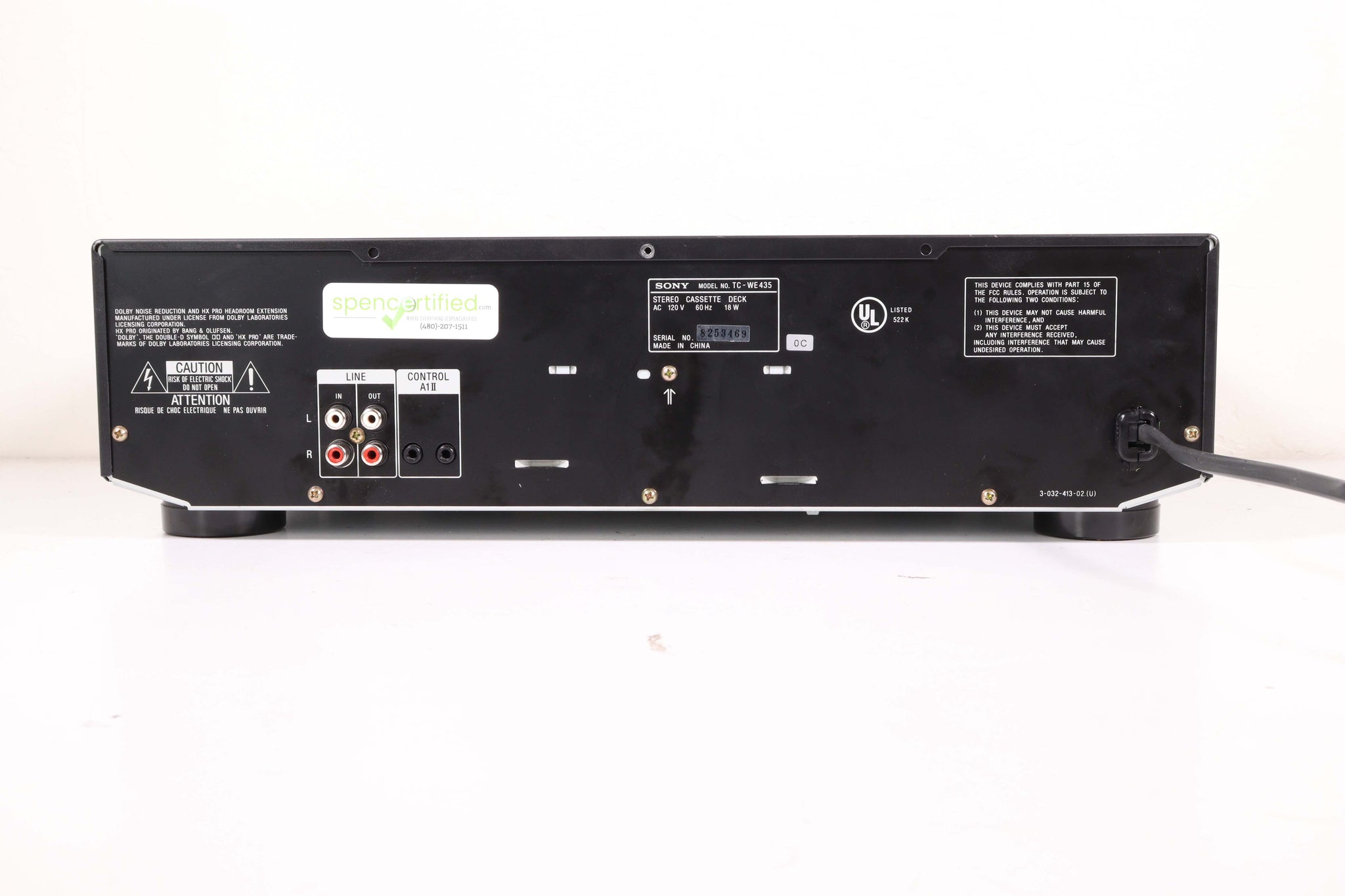 Sony TCWE435 Dual Deck Cassette Player Recorder with Pitch Control