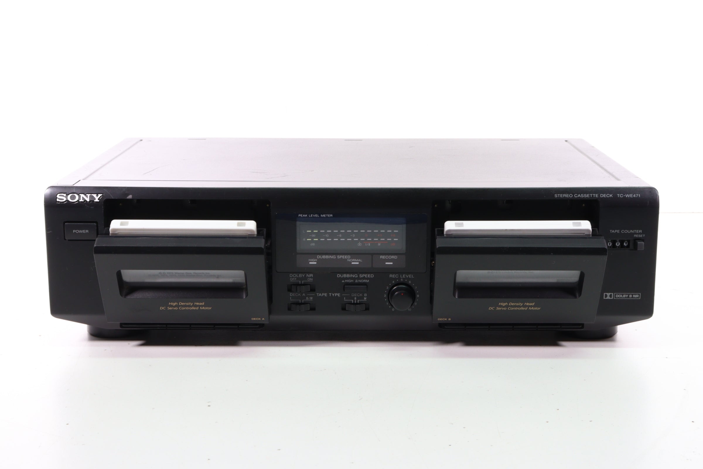 Sony TC-WE471 Dual Stereo Cassette Deck Player Recorder