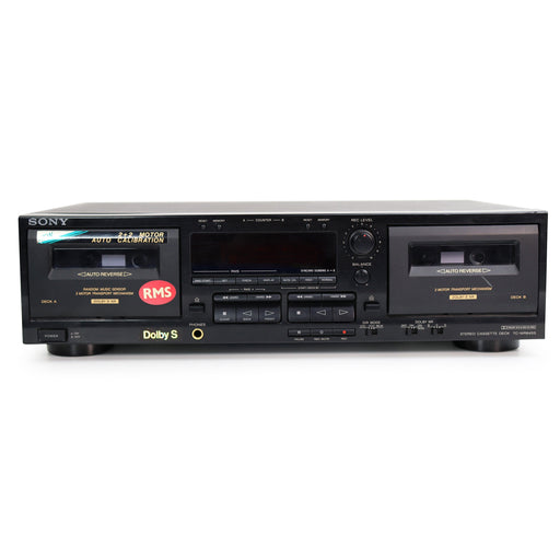 SONY TC-WR645S Dual Stereo Cassette Deck Player With Dolby SHX Pro-Electronics-SpenCertified-refurbished-vintage-electonics