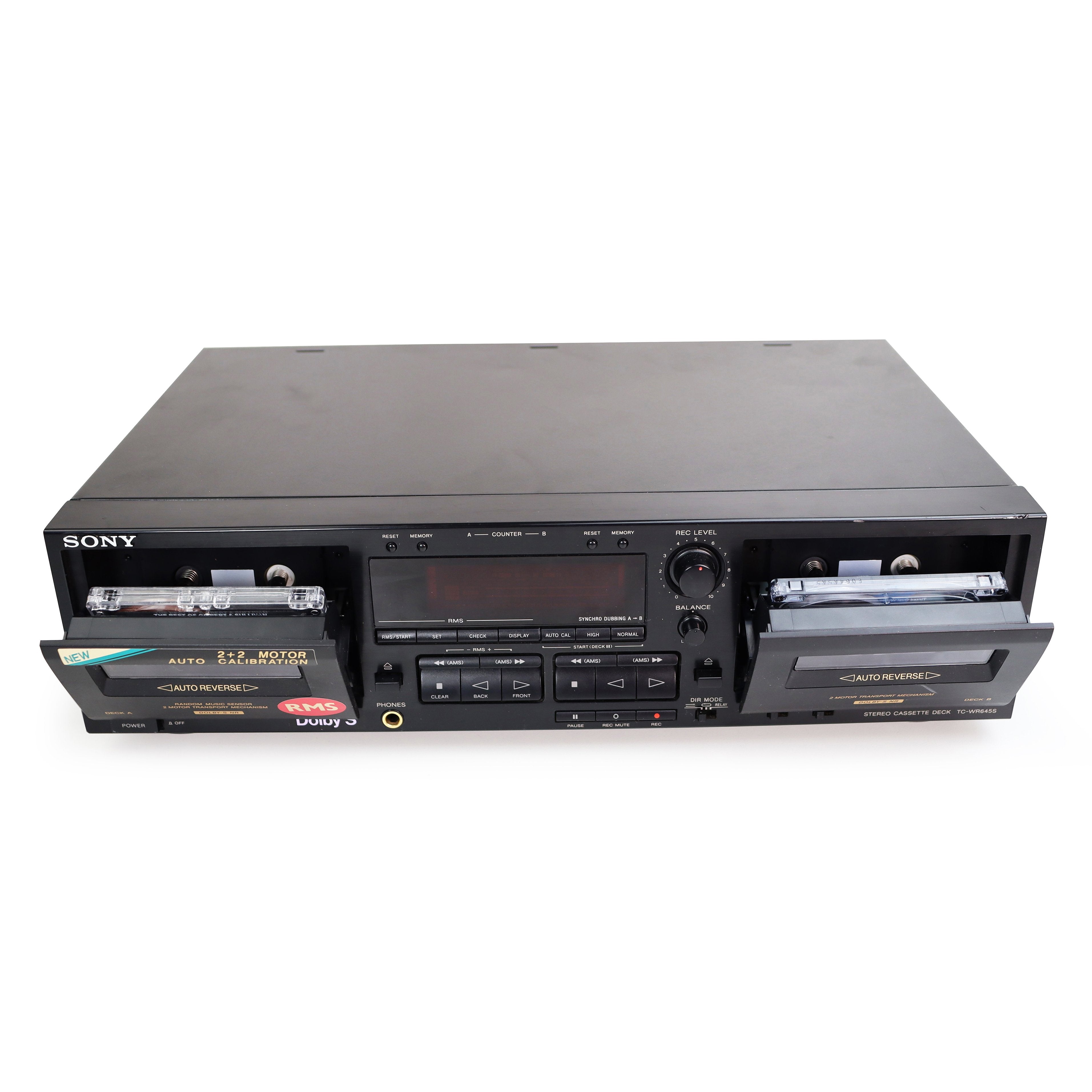 Sony TC-WR645S Dual Stereo Cassette Deck Player Recorder