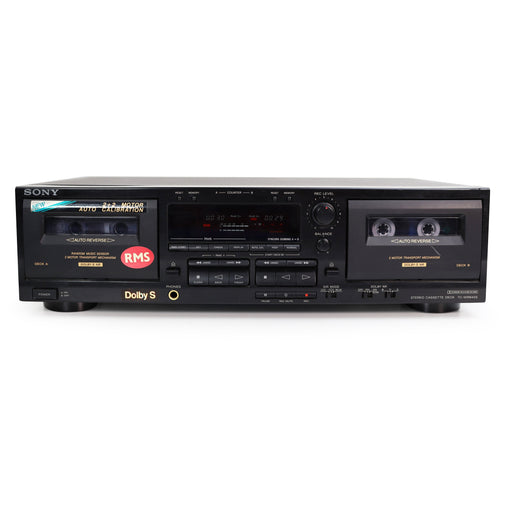 SONY TC-WR645S Dual Stereo Cassette Deck Player With Dolby SHX Pro-Electronics-SpenCertified-refurbished-vintage-electonics