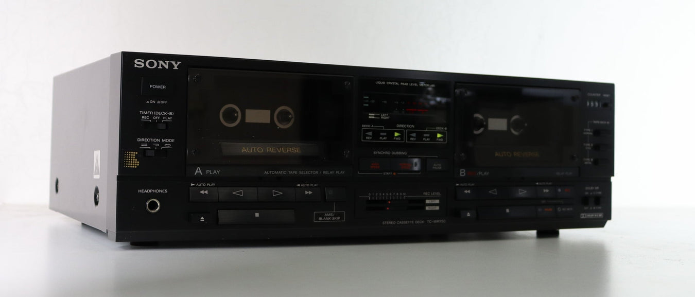 Cassette player recorder system home audio stereo deck dual player recorder vintage auto reverse a and b high speed dubbing double dolby digital pitch control jvc sony technics denon pioneer yamaha and more