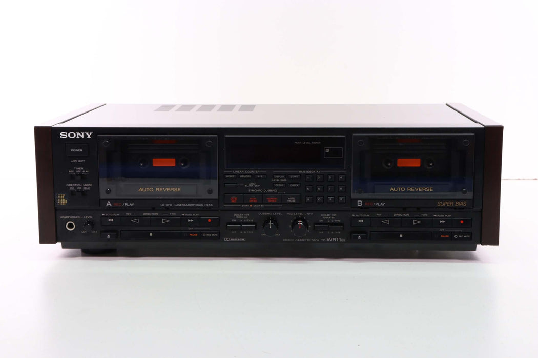 Sony TC-WR80ES Dual Stereo Cassette Deck Recorder Player with Auto Reverse-Cassette Players & Recorders-SpenCertified-vintage-refurbished-electronics