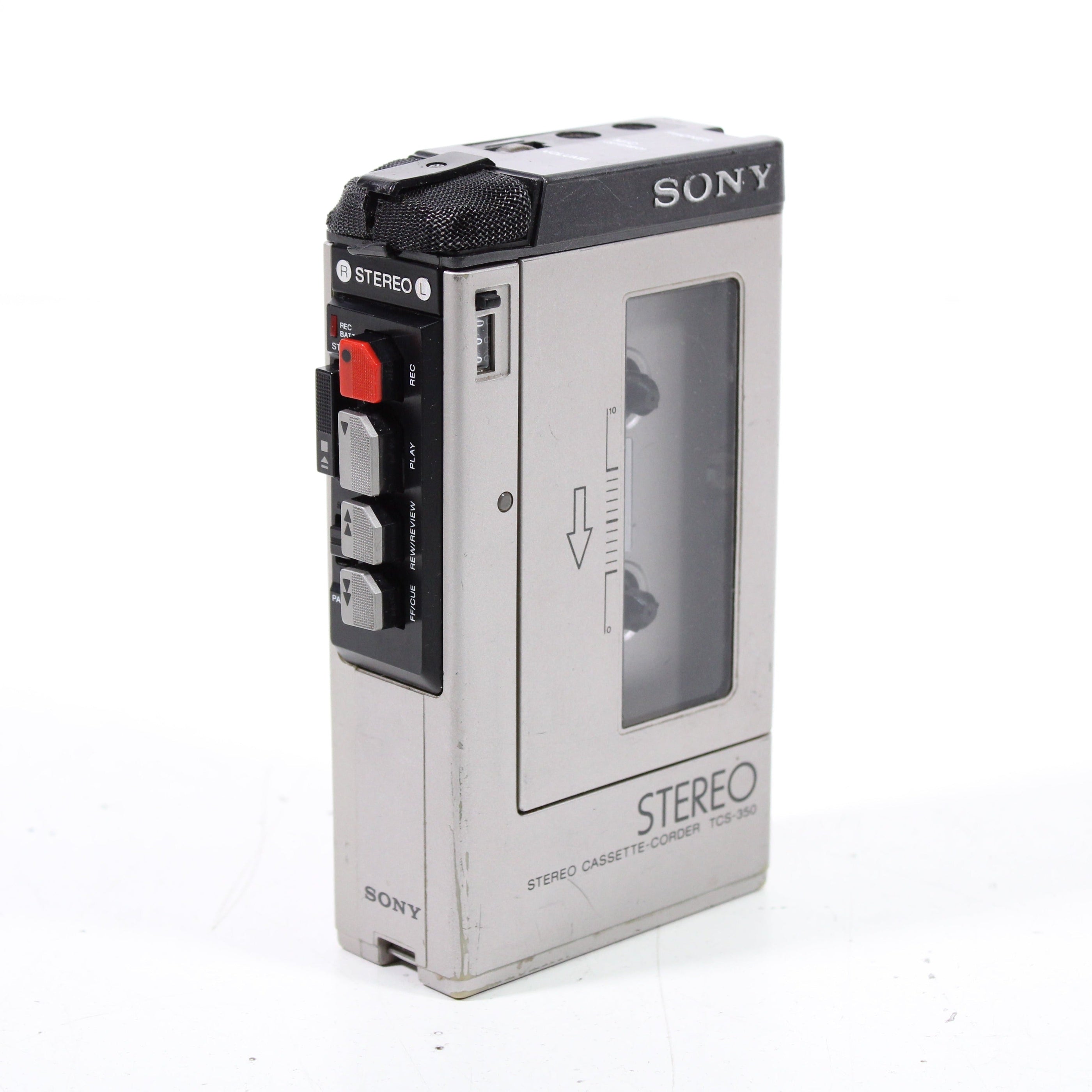 Sony TCS-350 Portable Handheld Cassette Recorder Stereo Cassette-Corde