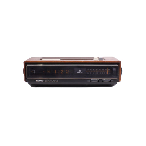 Sony TFM-C770W Digimatic Litetime AM/FM Clock Radio Woodgrain (AS IS)-Radios-SpenCertified-vintage-refurbished-electronics