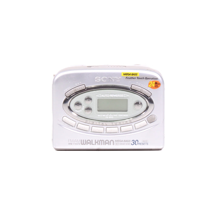 Sony WM-FX479 AM/FM Cassette Walkman Portable Cassette Player Mega Bass-Cassette Players & Recorders-SpenCertified-vintage-refurbished-electronics