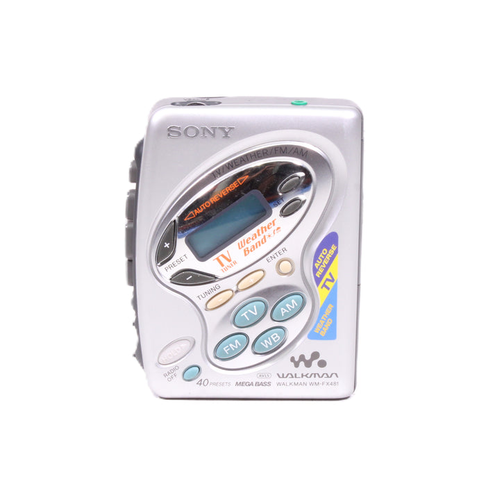 Sony WM-FX481 Walkman Cassette Player AM/FM Radio Mega Bass Auto Reverse-Cassette Players & Recorders-SpenCertified-vintage-refurbished-electronics