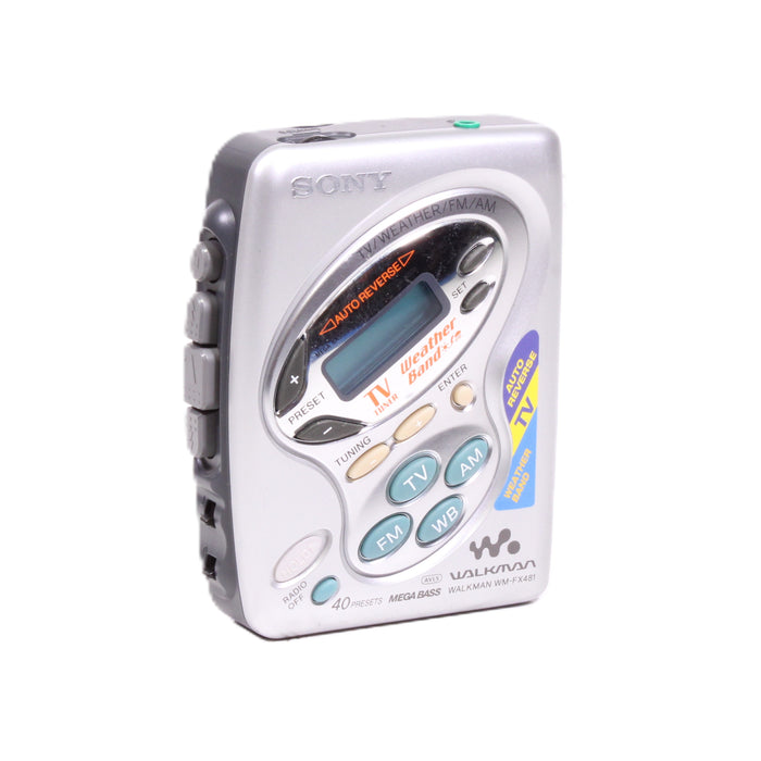 Sony WM-FX481 Walkman Cassette Player AM/FM Radio Mega Bass Auto Reverse-Cassette Players & Recorders-SpenCertified-vintage-refurbished-electronics