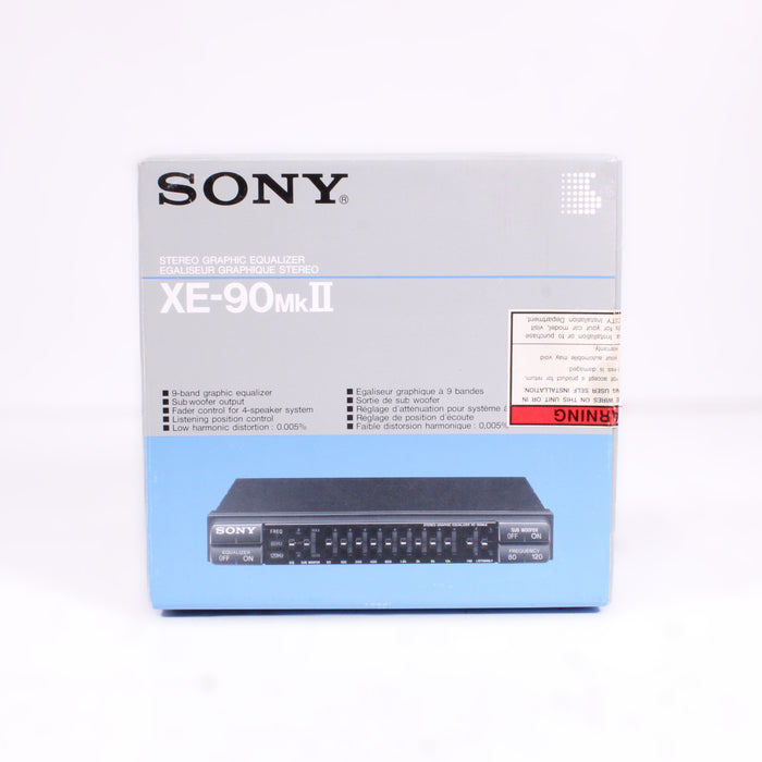 Sony XE-90 MKII Stereo Graphic Equalizer 9-Band 4-Speaker System-Equalizers-SpenCertified-vintage-refurbished-electronics