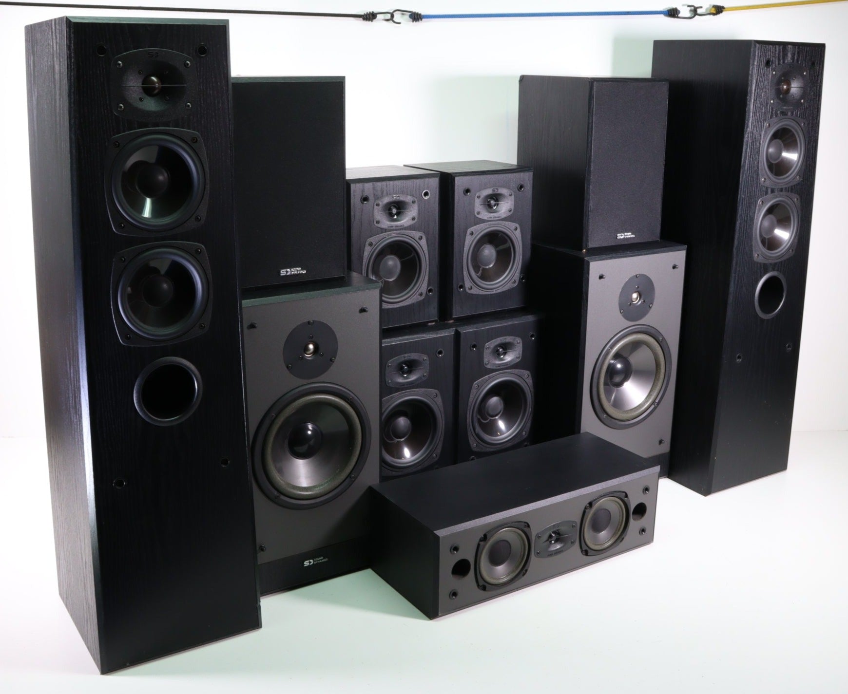 Sound Dynamics 11-Channel Speaker Set (RTS-7 Tower Pair, RTS-3B-1 Pair