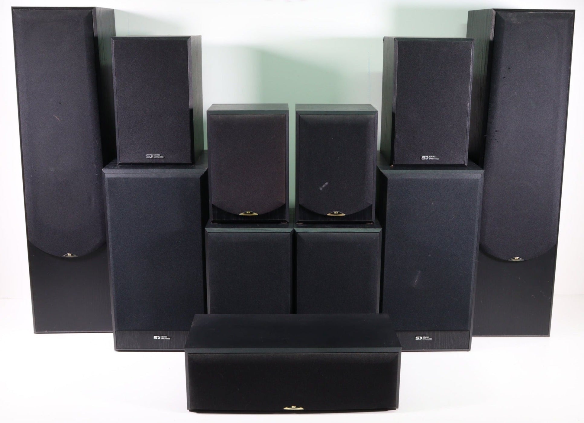 Sound Dynamics 11-Channel Speaker Set (RTS-7 Tower Pair, RTS-3B-1 Pair ...