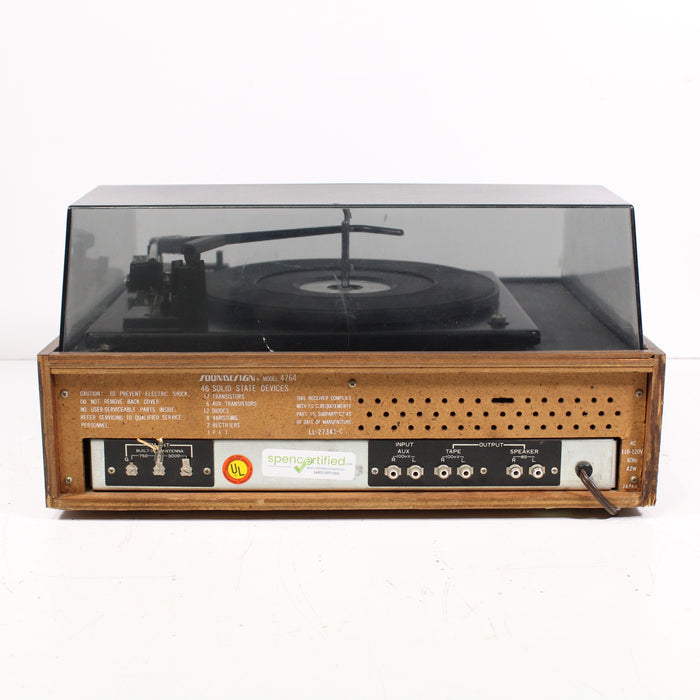 Soundesign 4764 AM FM Stereo Multiplex System Turntable with 8 Track Player-Turntables & Record Players-SpenCertified-vintage-refurbished-electronics