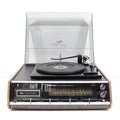 Soundesign 4764 AM FM Stereo Multiplex System Turntable with 8 Track Player